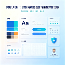 盘锦建站-网站UI设计：如何用视觉语言传递品牌信任感